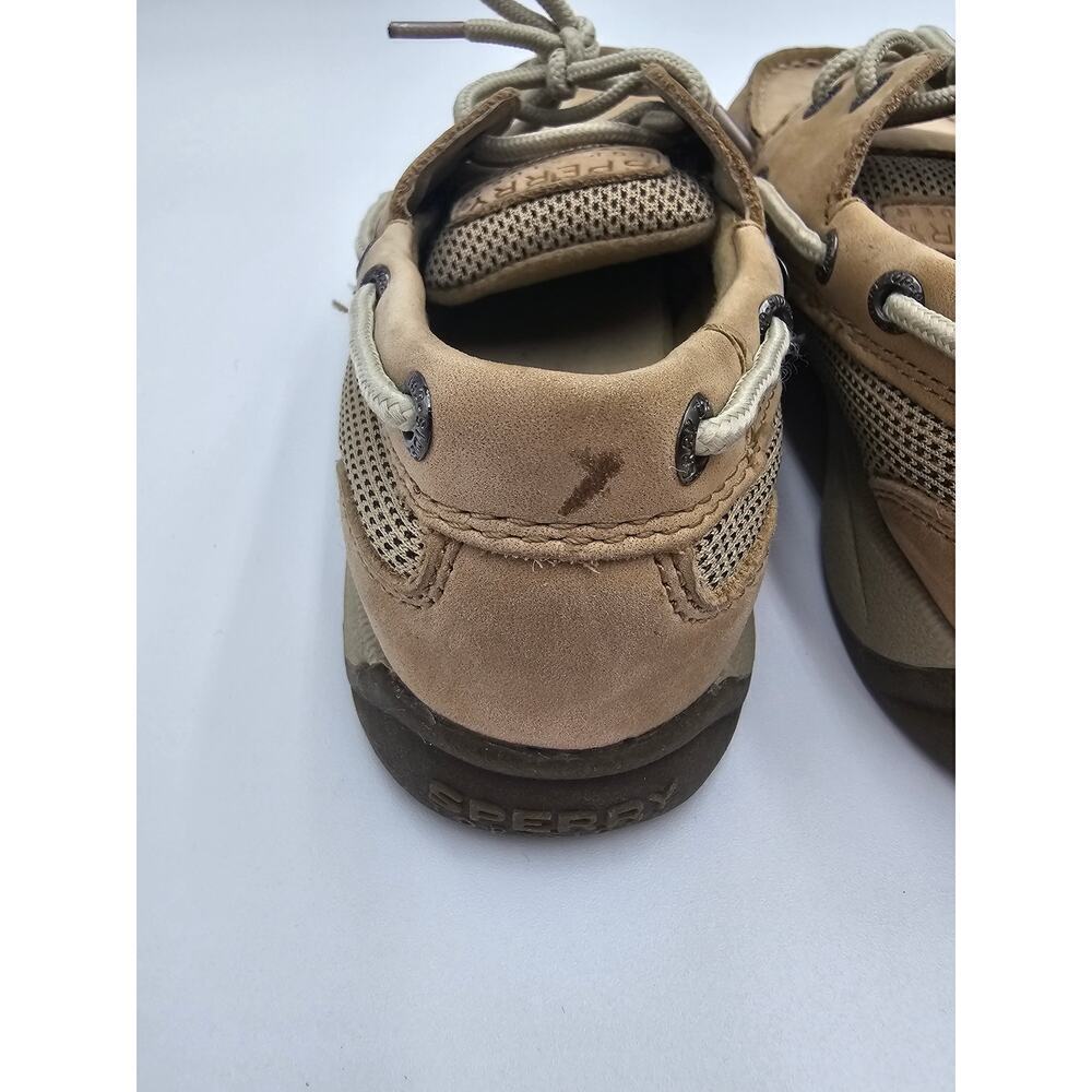 Sperry Girl's Size 1M Intrepid Tan Boat Shoes - Picture 9 of 11
